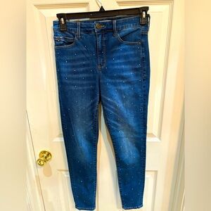 SKINNYGIRL PAUL HIGH RISE SKINNY STUDDED JEAN